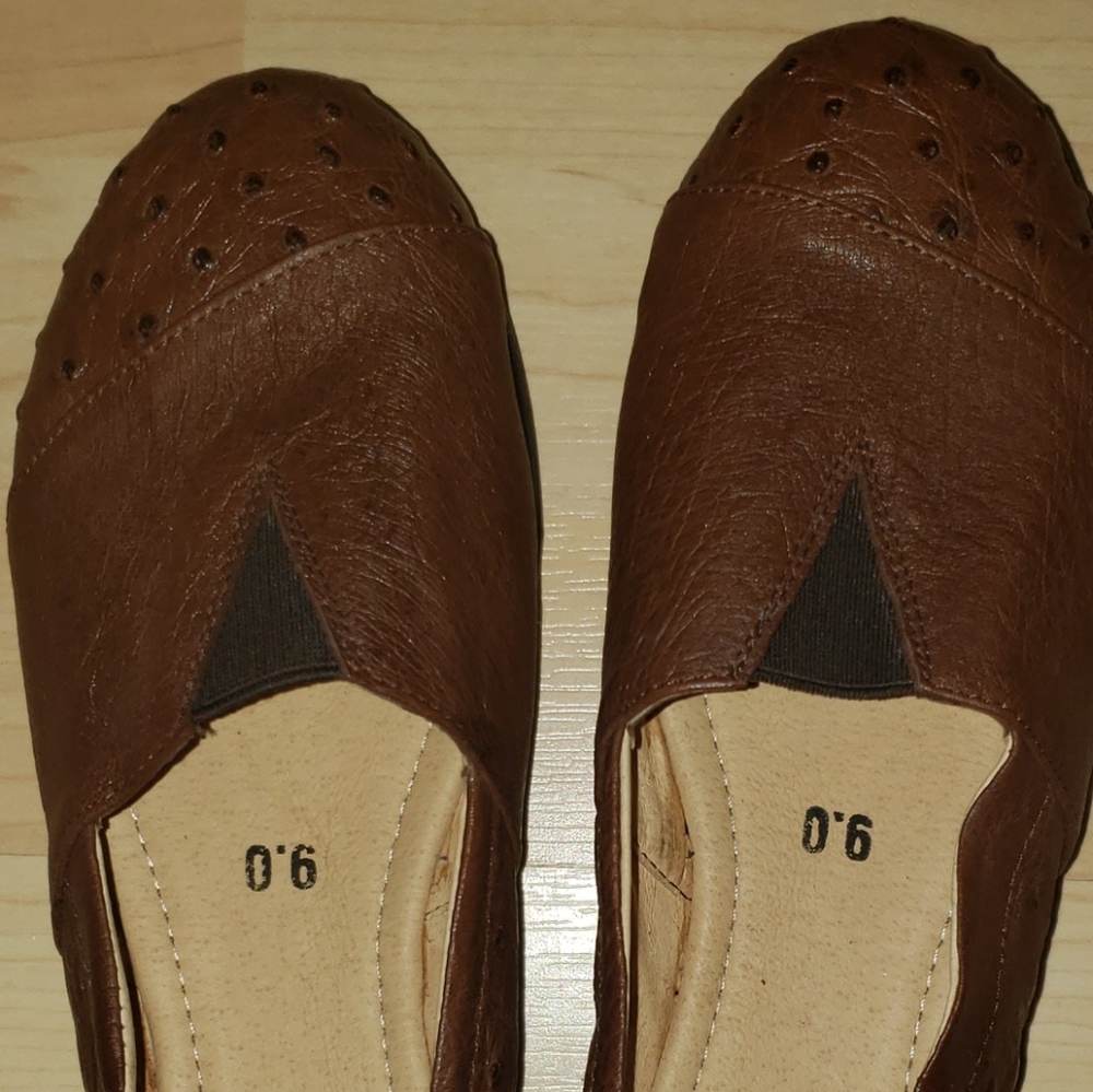 Womens Ostrich Leather Shoes